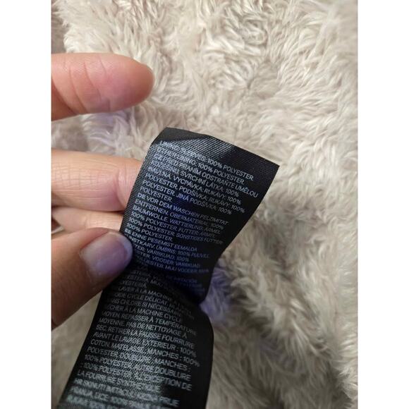 H&M Divided Faux Fur Lined Parka Jacket - Maroon US 2 - Picture 4 of 6